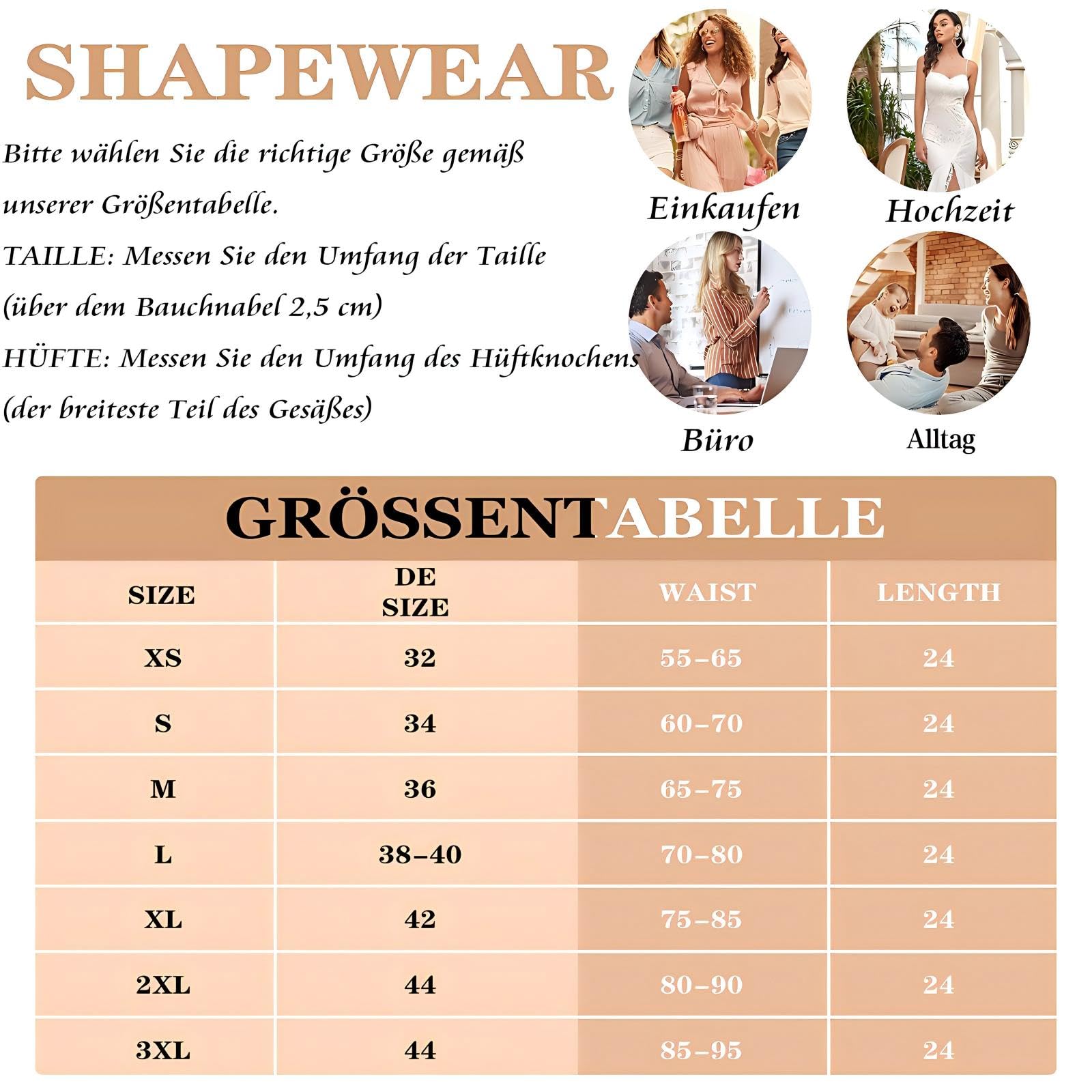 Corset gainant pour femme avec 3 rangées de crochets et 7 os en acier