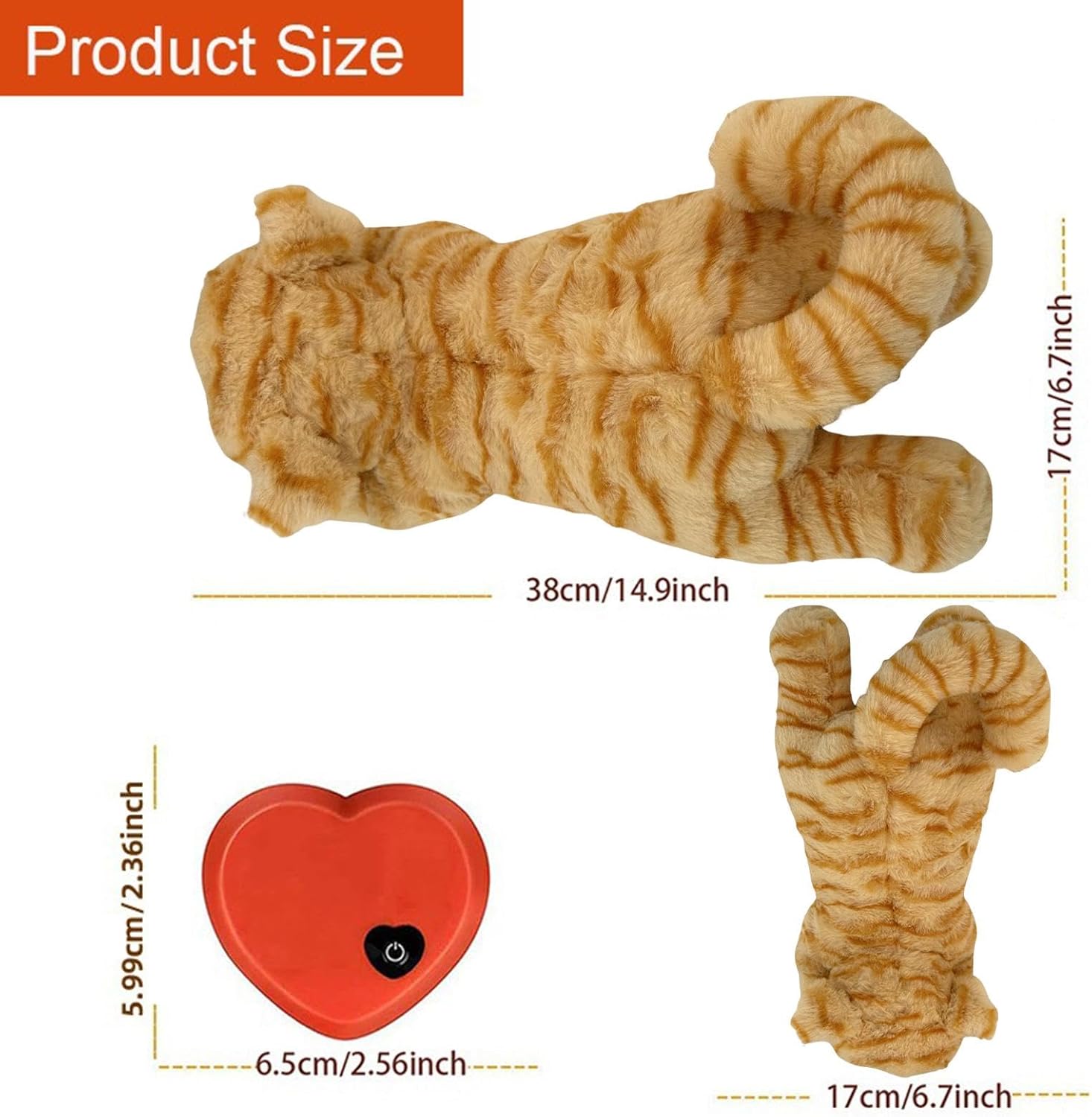 Seyrnicay Stuffed Animal With Heartbeat | Plush Heartbeat Puppy Behavioral Training Toy - Pet Calming Puppy Behavioral Training Aid Toy Pet Sleep Companion Pillow for Puppy Dog Cat Kitty Pets 6 71Z32EmQEHL. AC SL1500