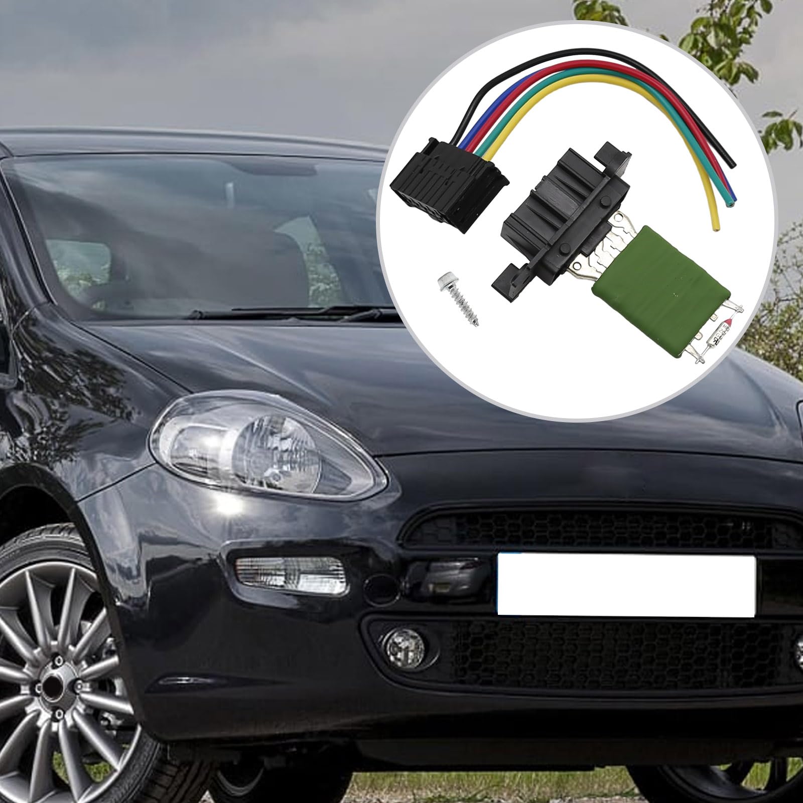 Resistenza motore ventola auto con cablaggio per Corsa D 2006-2011 Grande Punto 2005-2012 Punto Evo 2009-2011 13248240 77364061 55702407