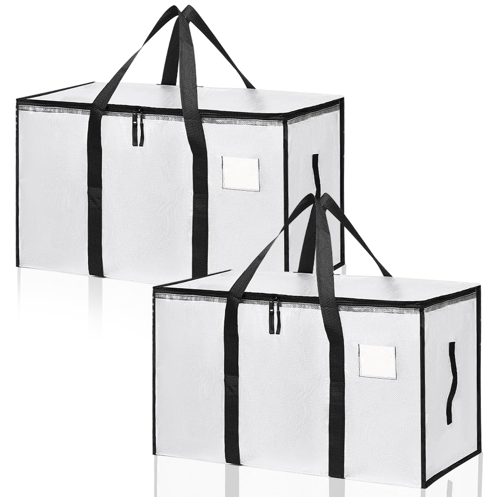 6 Pack Grote Opbergtas Kleding Opslag Organizer met Duurzame Handgrepen voor Kastopslag, Deken, Dekens, Beddengoed en Speelgoed 90L