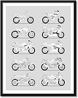 Vista 13 de Idea Network Póster hecho a mano compatible con Suzuki Motorcycle Print Best Suzuki Motorbikes History and Evolution of Suzuki Generations for