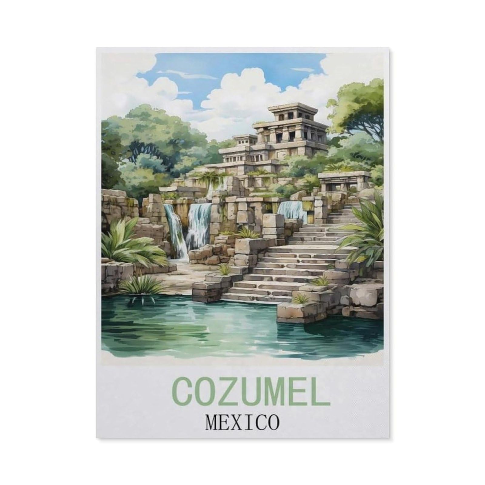 BEAYODKP 5D Diamond Painting，Cozumel Mexico（30x40cm）
