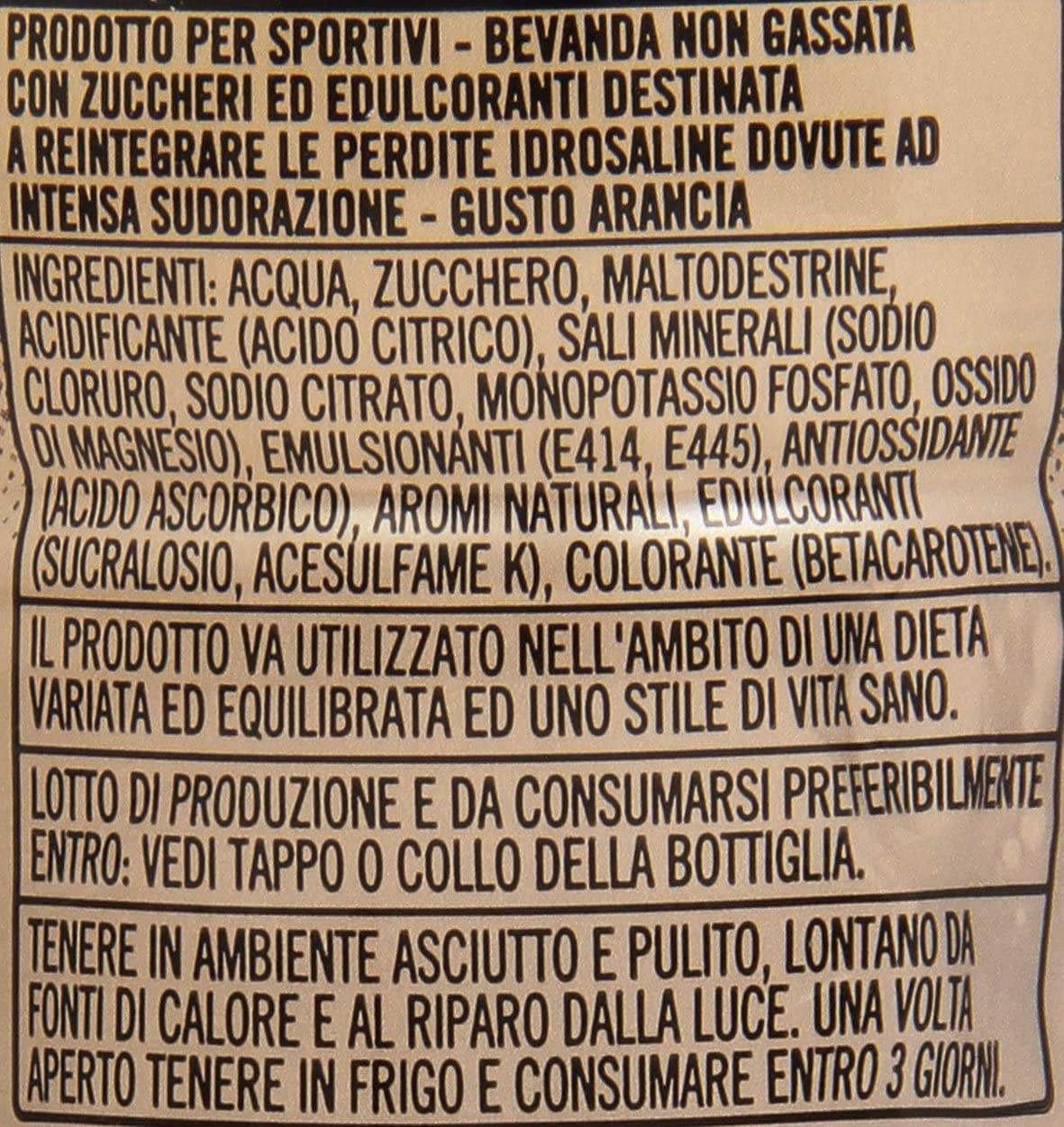 Gatorade Arancia Bevanda Energética, 24 unidades, color naranja