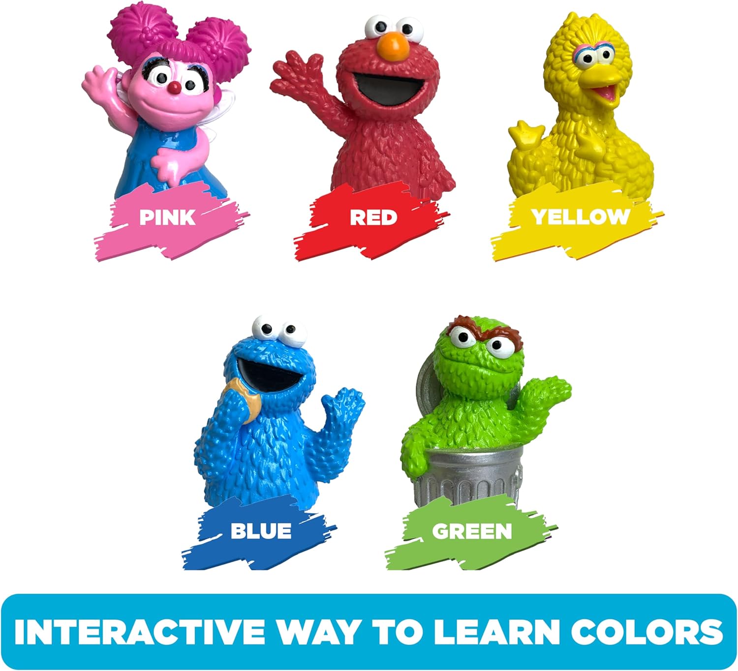 Sesame Street 5 Piece Finger Puppet Set - Easter Basket Stuffers, Easter Egg Fillers, Easter Decorations, Party Favors, Educational, Playtime, Bath Toys (69230), 0.14 pounds