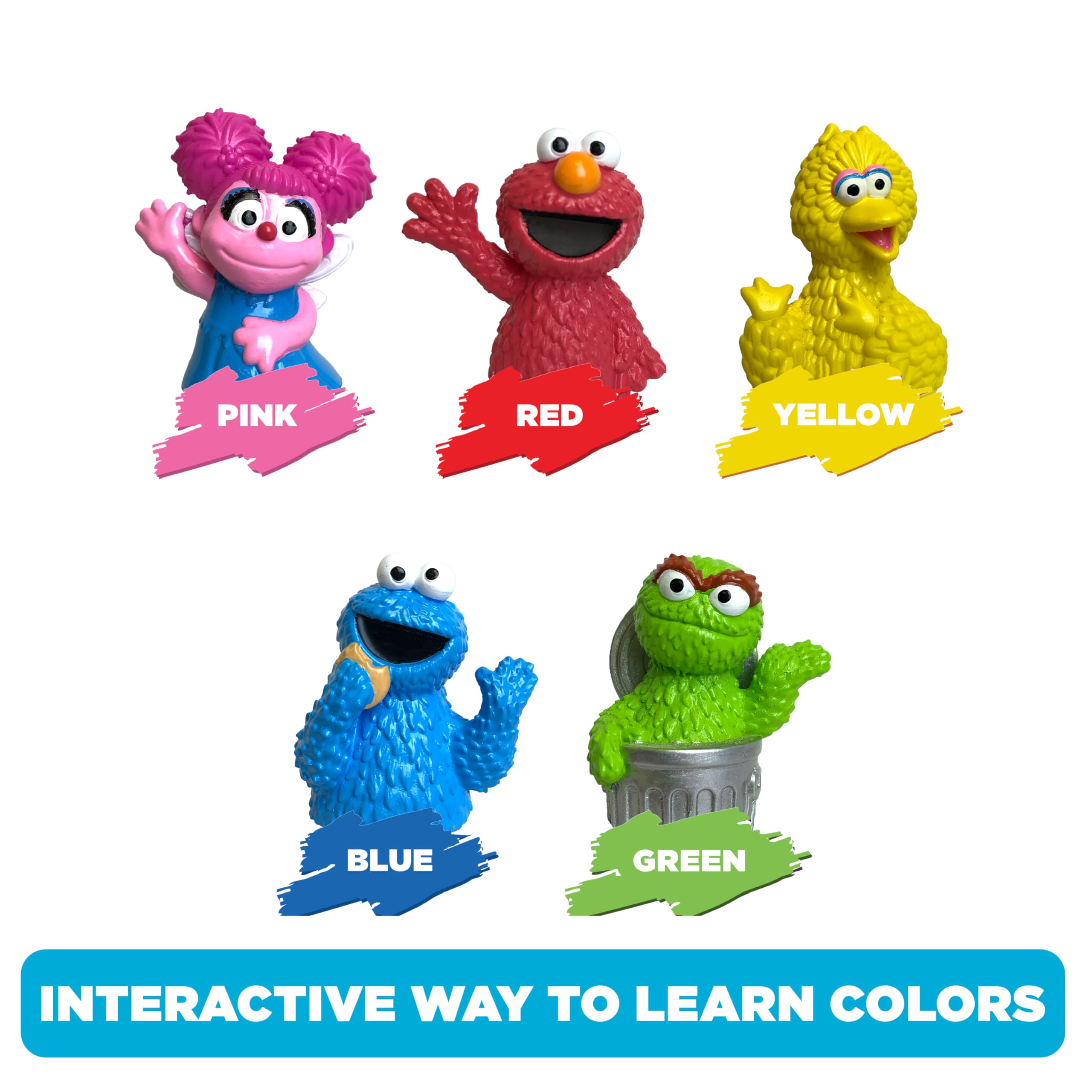 Sesame Street Kukiełki do kąpieli, 5 szt. - zabawki do kąpieli, wypełniacze koszyków wielkanocnych, prezenty wielkanocne