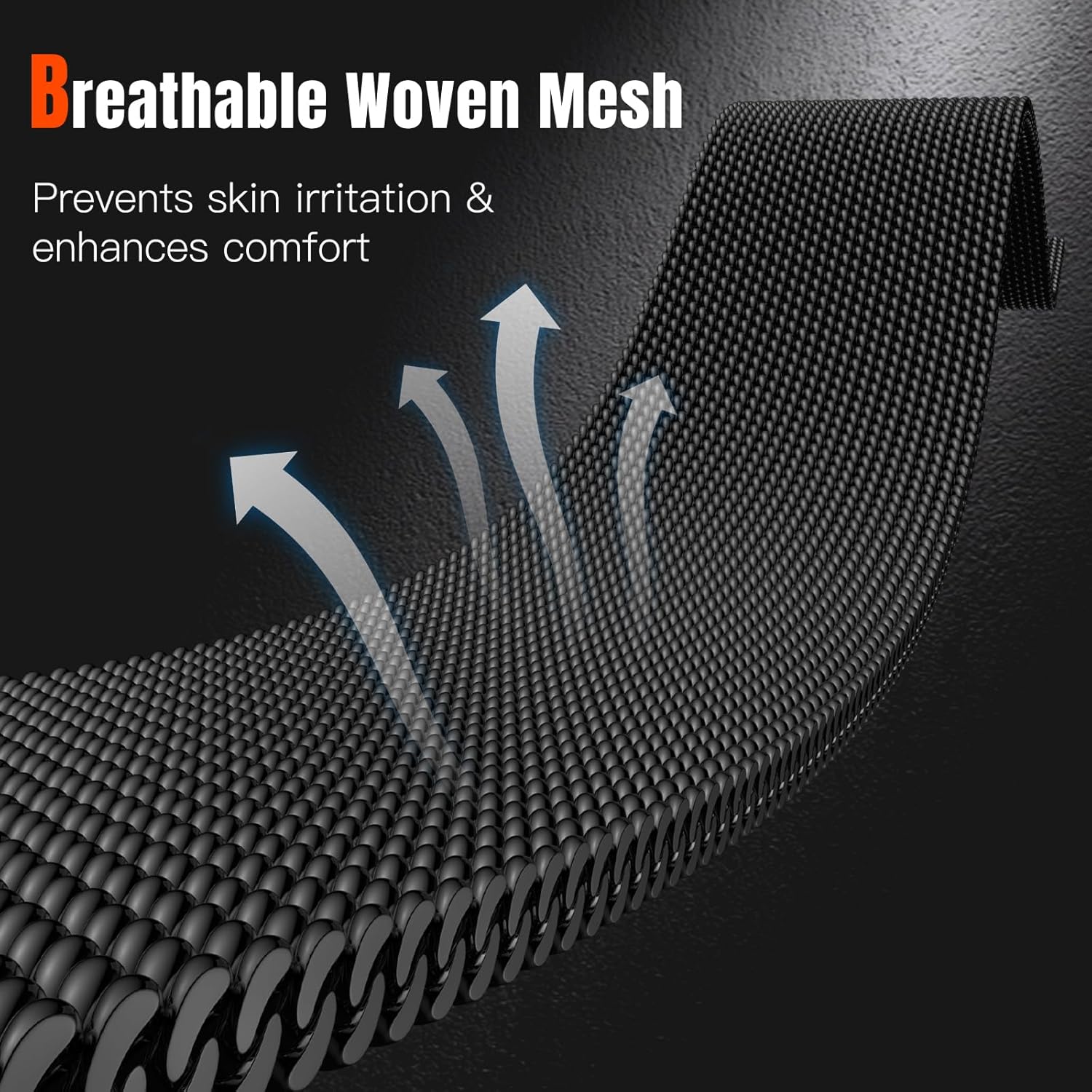 Adorve Metal Bands Compatible with Apple Watch Ultra 3/2/1 Band 49mm 46mm 45mm 44mm 42mm Men, Magnetic Stainless Steel Mesh Metal Sport Milanese Loop for iWatch Bands Series11 10 9 8 7 6 5 4 3 SE3/2/1 - Image 5