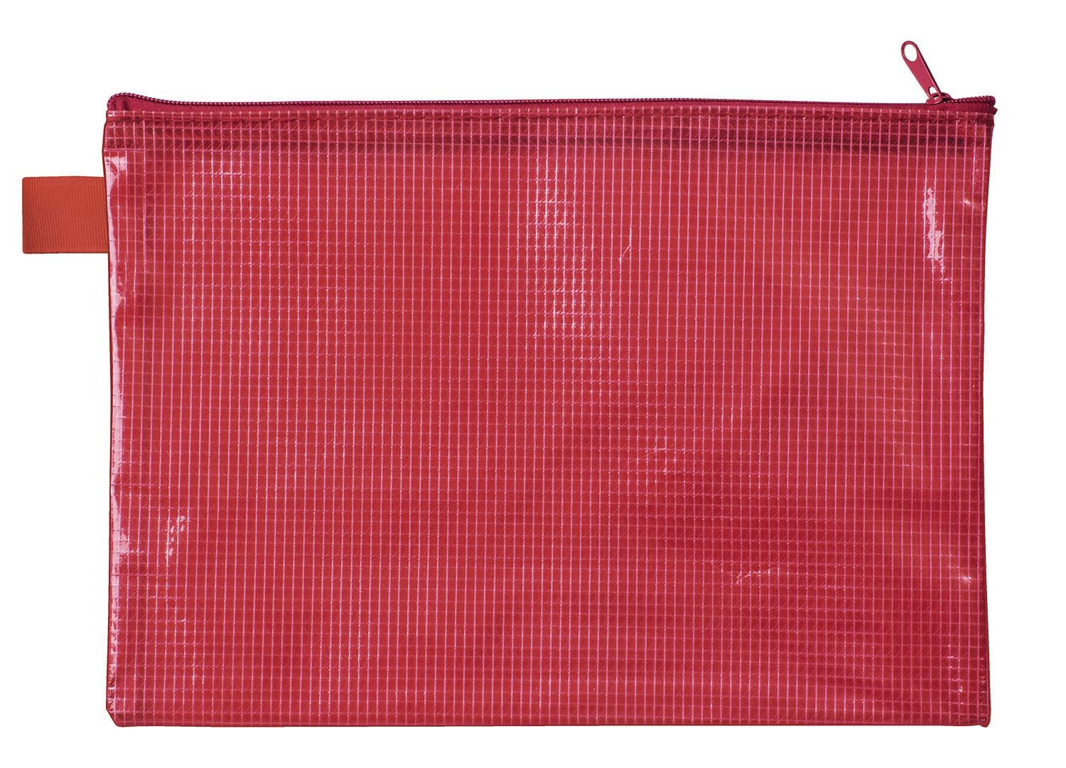 VELOFLEX 2705020 Zip Pocket DIN A5 Red Fabric Reinforced EVA Material 1 Document Pocket