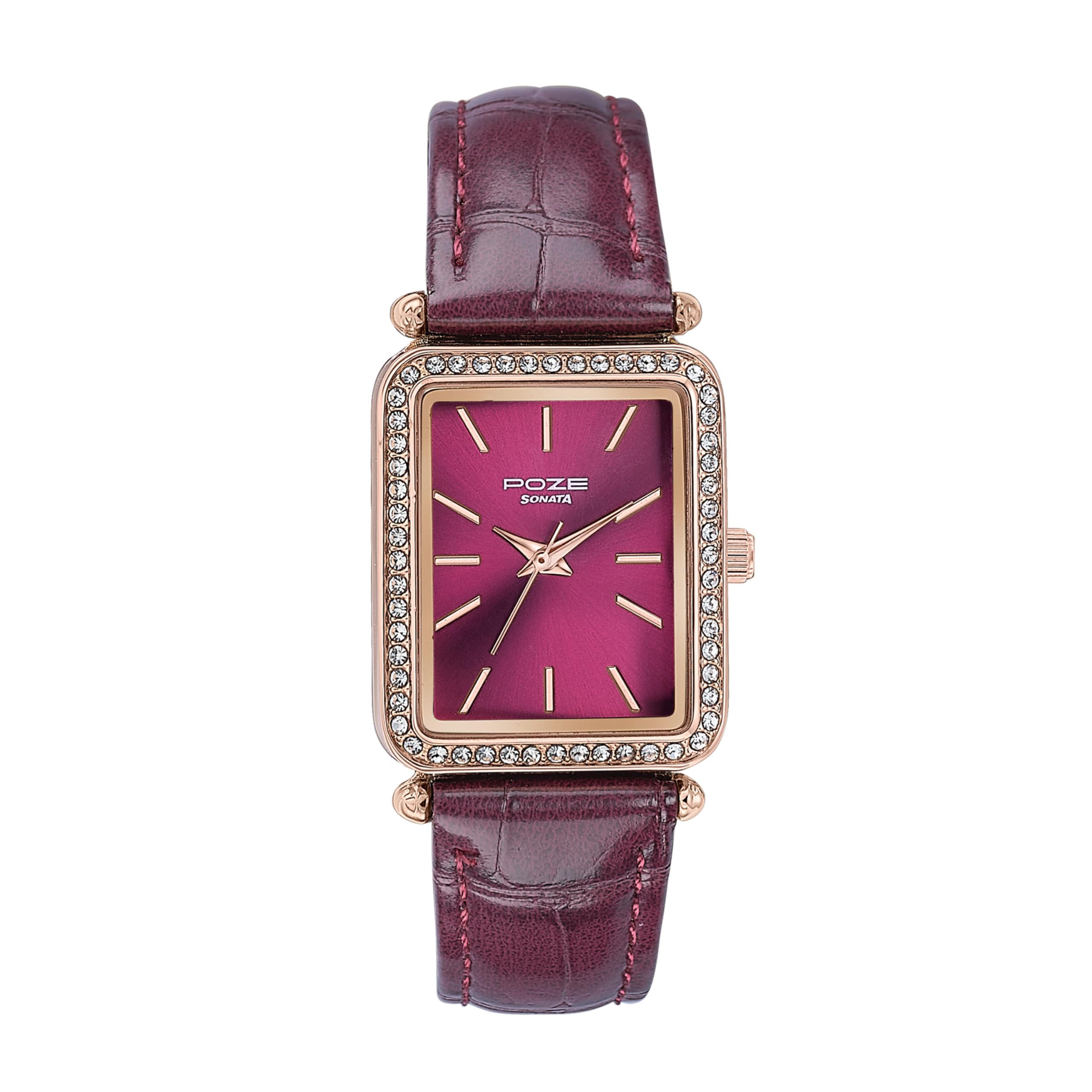 sonata Poze Analog Quartz Purple Dial Watch for Women-picture-25