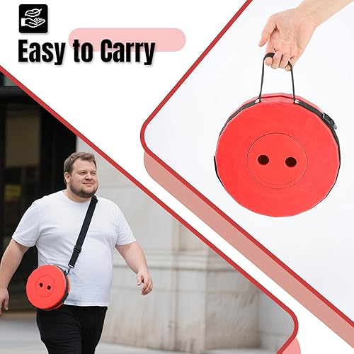 Miniatura 5 de Taburete Plegable Mejorado Engrozado, Taburete Portátil Plegable Retráctil para Pesca, Senderismo, Barbacoa, Fiestas, Actividades al Aire Libre