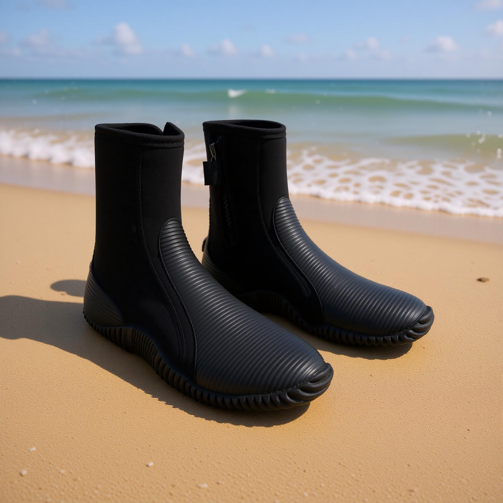 Ausla Buty do Nurkowania z Neoprenu 5 Mm, Buty do Wody z wysoką antypoślizgową podeszwą, dla Nurków Surfingu, Snorkelingu i Aktywności Wodnych
