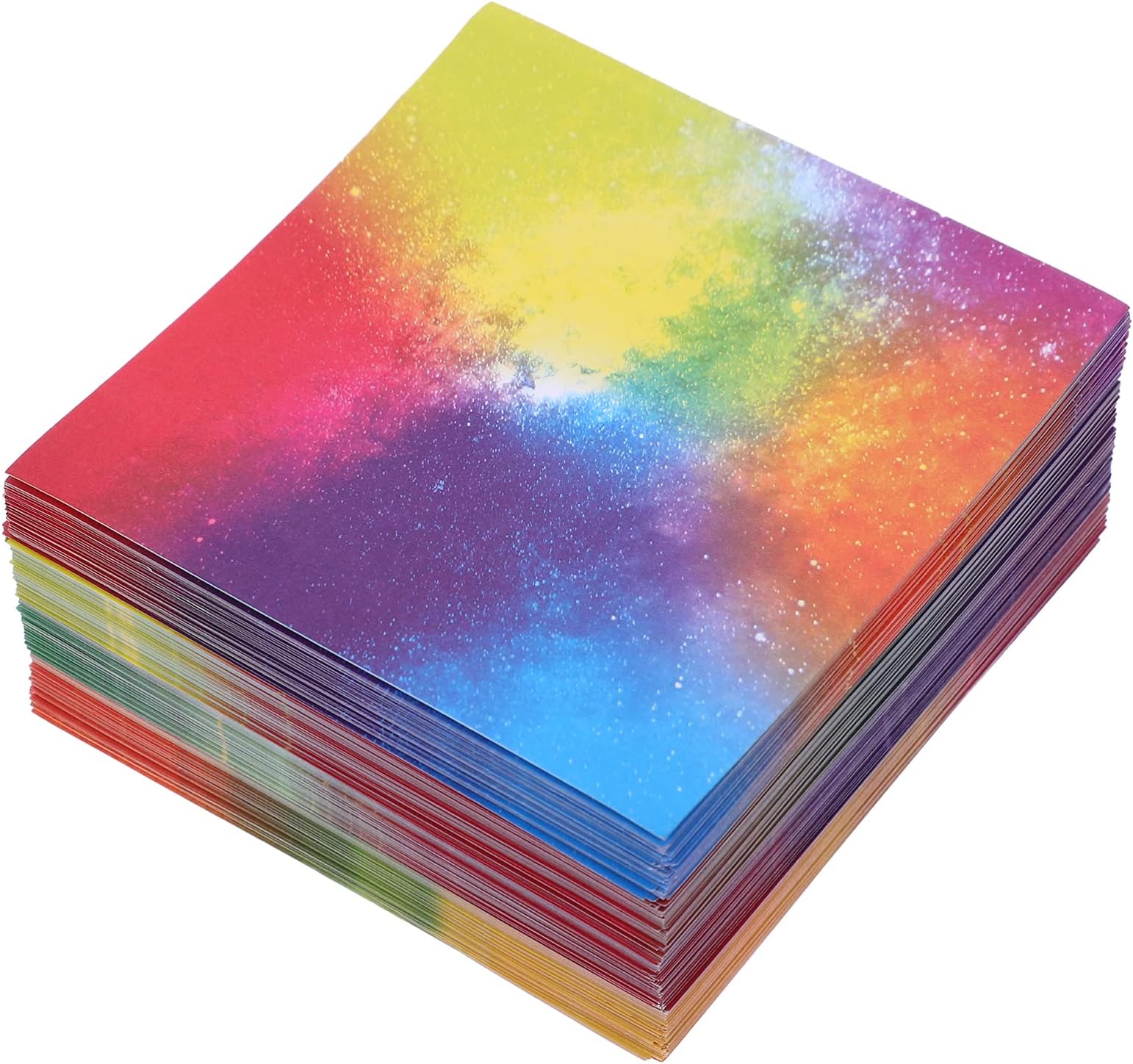 VGECEE Origami Papier Set – 400 Blätter Farbverlauf, Doppelseitig & Inklusive Schere