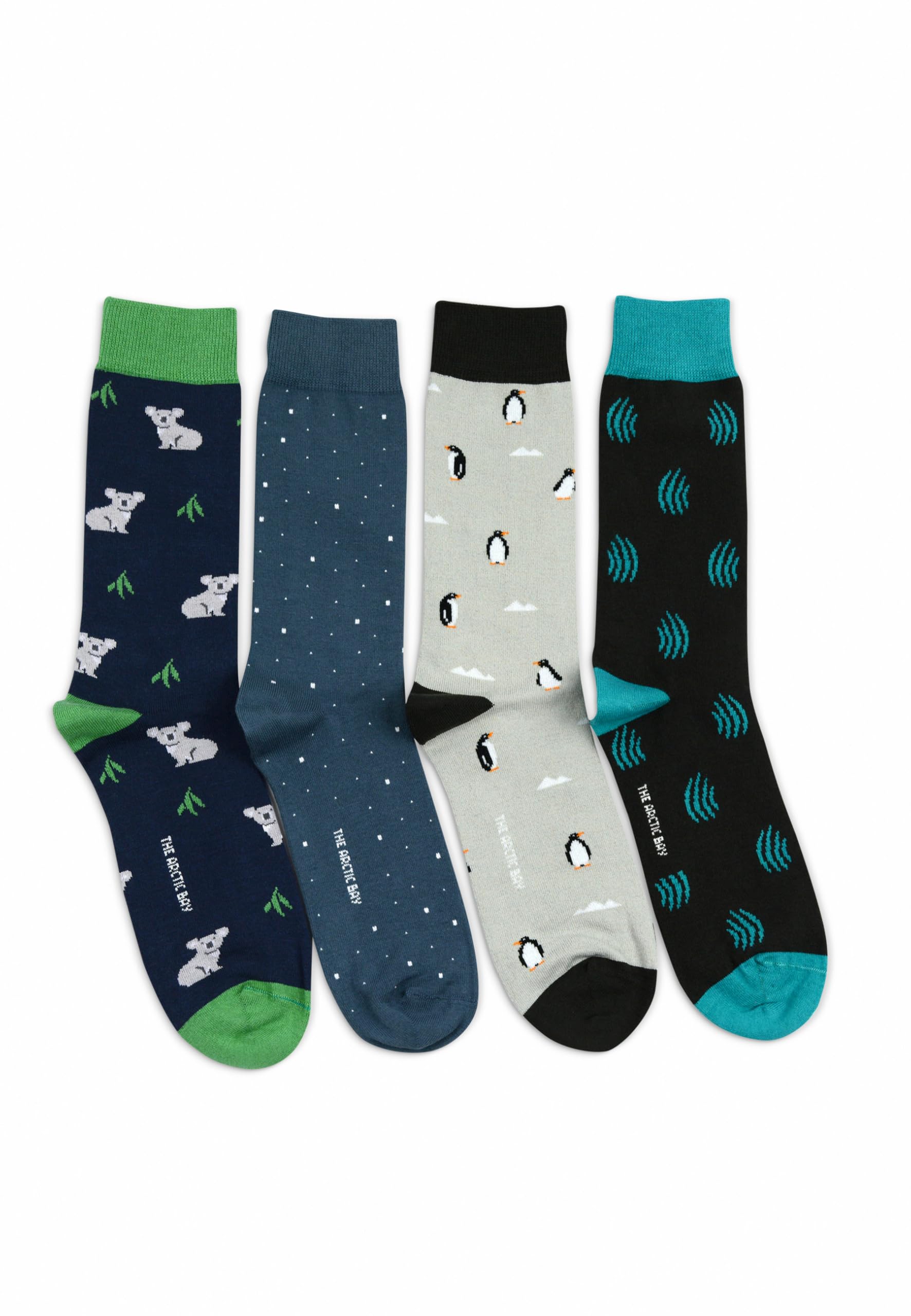 Confezione da 4 calzini - Austral Edition - Cotone Biologico - Doppio filo - Morbido, confortevole e resistente - Made in Italy