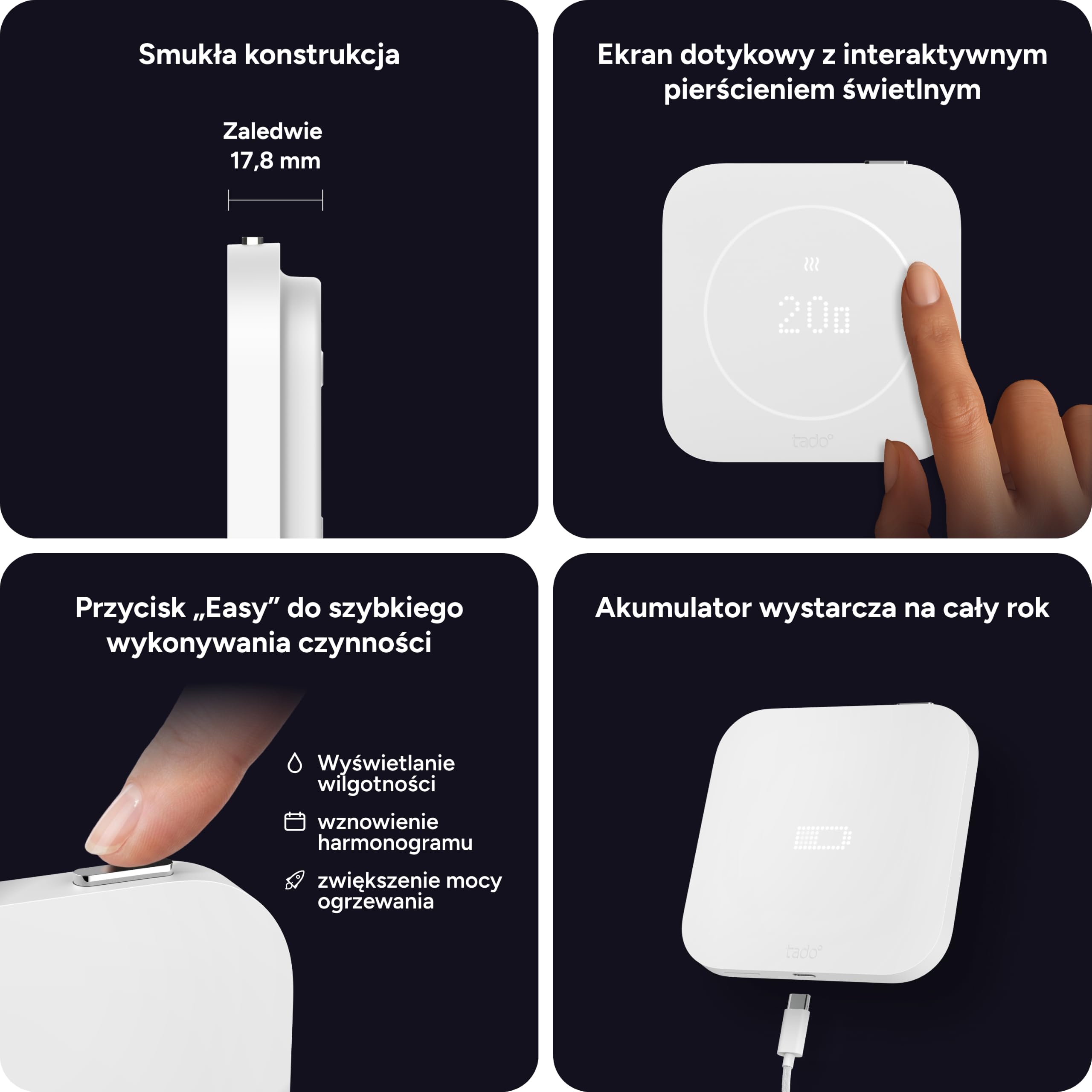 tado° Przewodowy inteligentny termostat X (2. generacji)