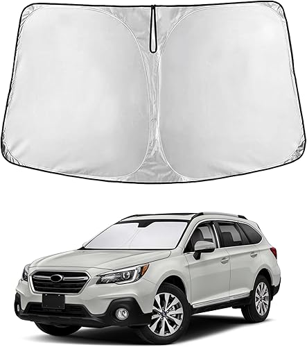 Miniatura 94 de EcoNour Parasol para Subaru Crosstrek 2013-2015 2016 2017, visera solar para parabrisas delantero y ventana, bloqueador de calor UV y protector