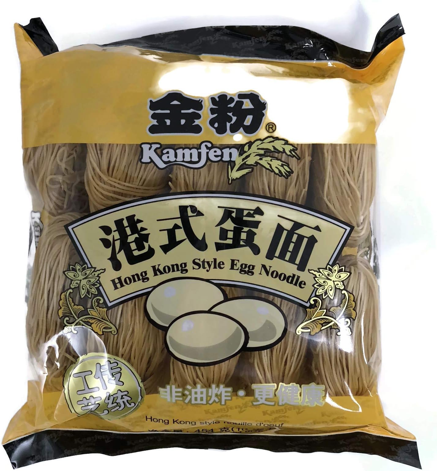 Kamfen Hong Kong Style Egg Noodles, 16 Oz. Packages (Set of 2)