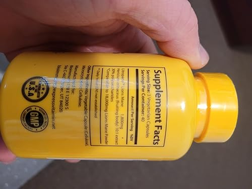 Miniatura 8 de Cápsulas orgánicas de suplemento de melena de leones 120 cápsulas con Patent Litropane Immune System Booster Suplemento de hongos nootrópicos para