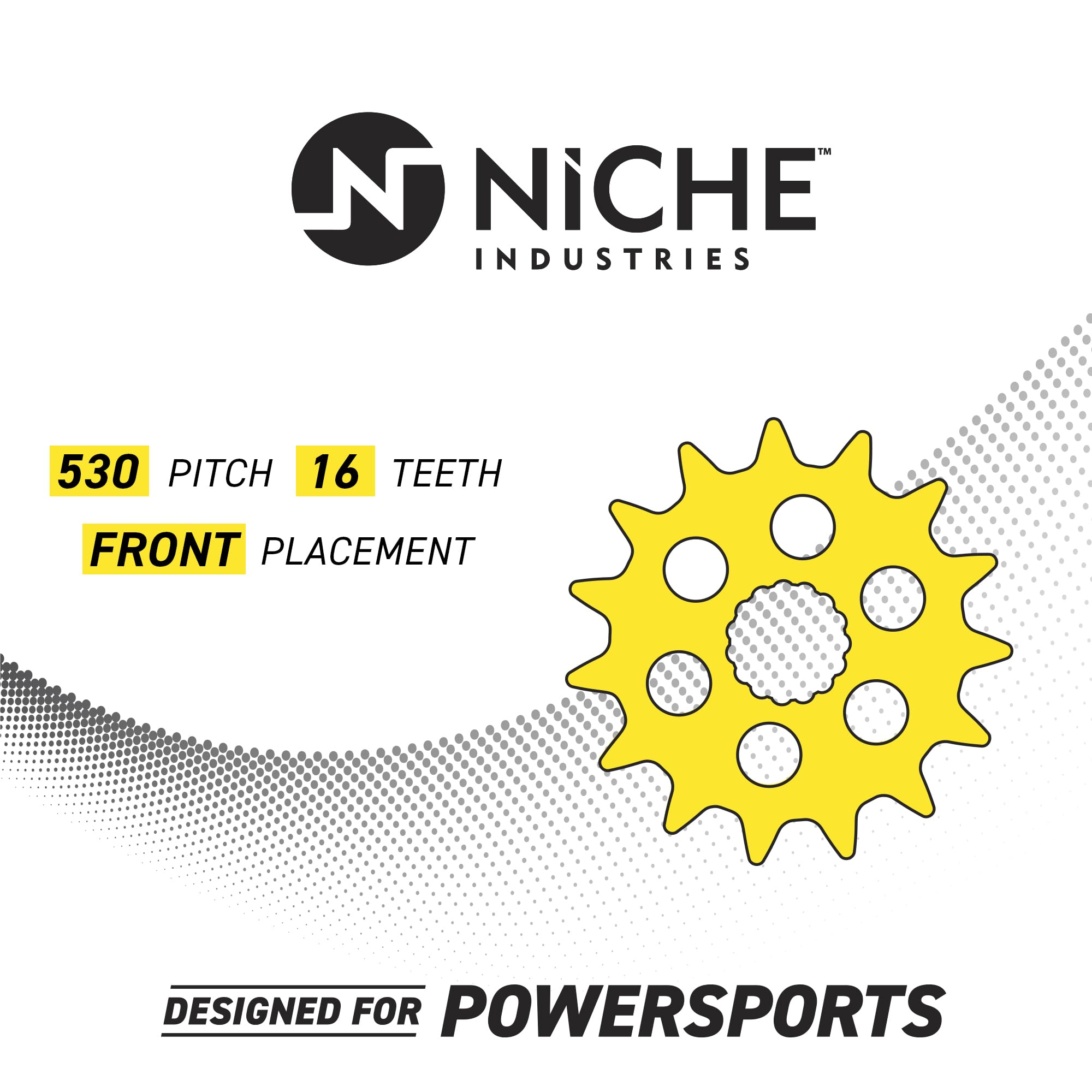 NICHE 530 Pitch 16 Tooth Front Drive Sprocket for 1989-2004