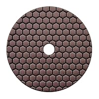 Vista 25 de Almohadillas de pulido de piedra seca/hormigón de alto rendimiento de 5 ", altura de segmento de 0.059 in, estilo de panal, grano 3000