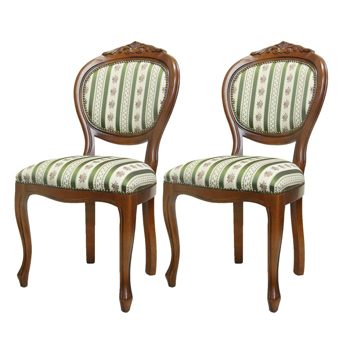 イタリア 　猫脚　アームチェア 　２脚セット　椅子　ダイニングチェア　クラシック maisondumarche_300006302372