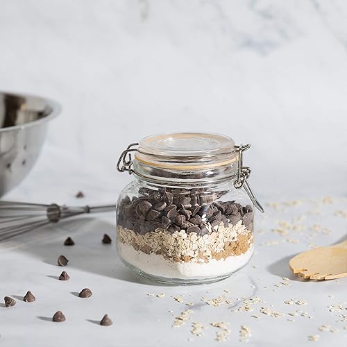 Miniatura 7 de Galashield Tarros de vidrio con tapas, tarros de almacenamiento de alimentos de 24 onzas con tapas herméticas a prueba de fugas, tarros de cocina