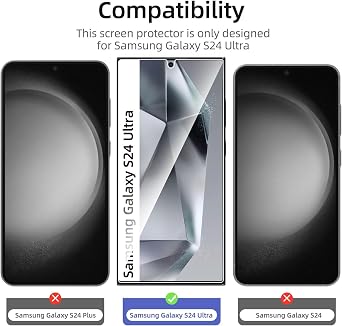 NEW'C for Samsung Galaxy S24 Ultra Screen Protector Tempered Glass