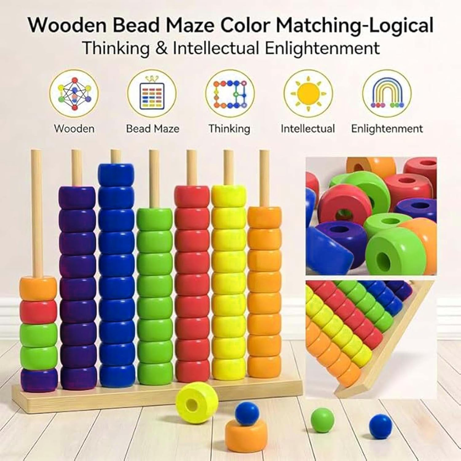 2026 Trendy Color Matching Stacking Puzzle Game - Fast Pattern Challenge Ring Stack Puzzle for 2 Players - Competitive Tabletop Brain Teaser for Family Game Night (2 Packs)