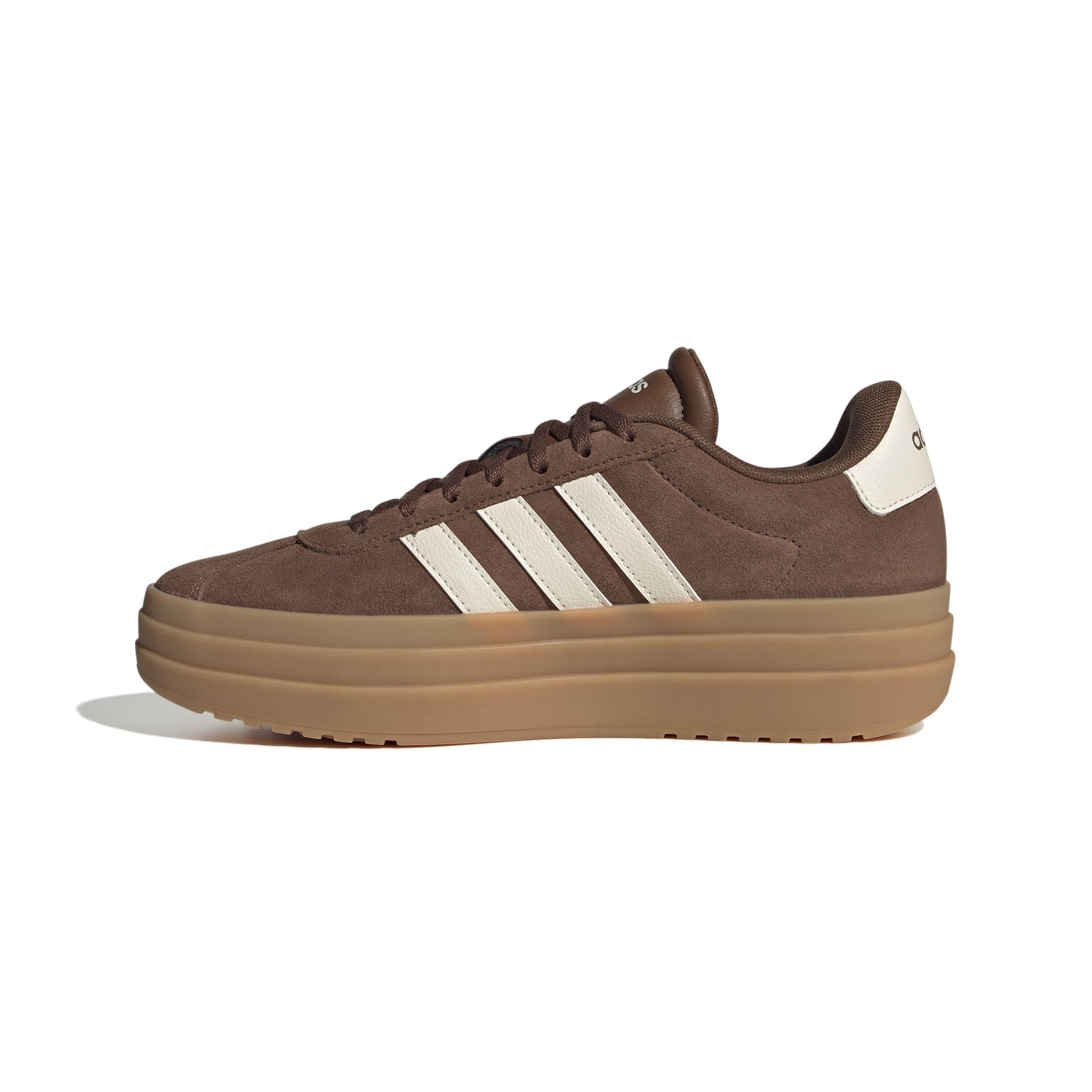 adidas Women's Vl Court Bold Shoes, preloved Brown/Chalk White/Wonder Beige, 8 UK