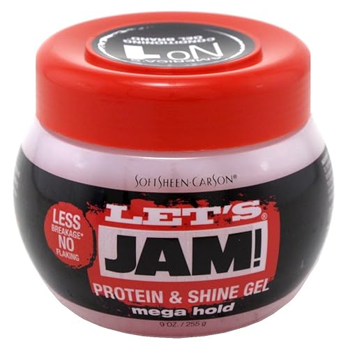 Lets Jam Gel de 9 onzas Mega Hold Jar Protein Styling (paquete de 3) por Lets Jam