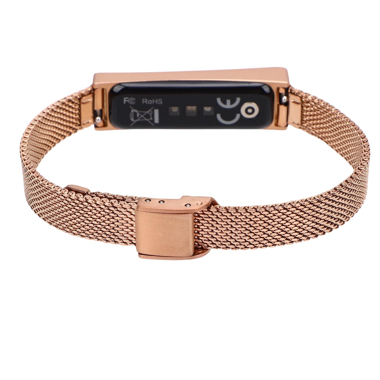 VGEBY Smart-Armband-Fitness-Tracker mit 127 Sportmodi, Schlaf-Tracking, Anruferinnerung, für Männer und Frauen (Gold)