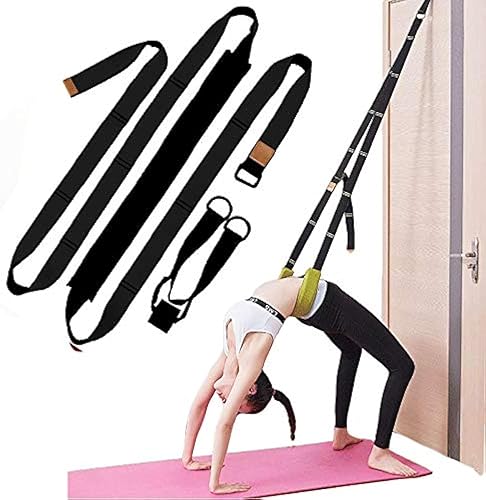 Correa de estiramiento de yoga, fitness, correa de estiramiento de flexibilidad de puerta, mejora la flexibilidad de la pierna, cintura y espalda,