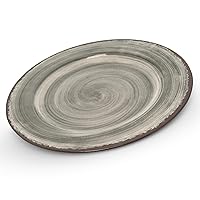 Vista 6 de Carlisle FoodService Products Plato reutilizable de plástico Mingle para cena con estilo de cerámica para el hogar y el restaurante, de melamina, 9