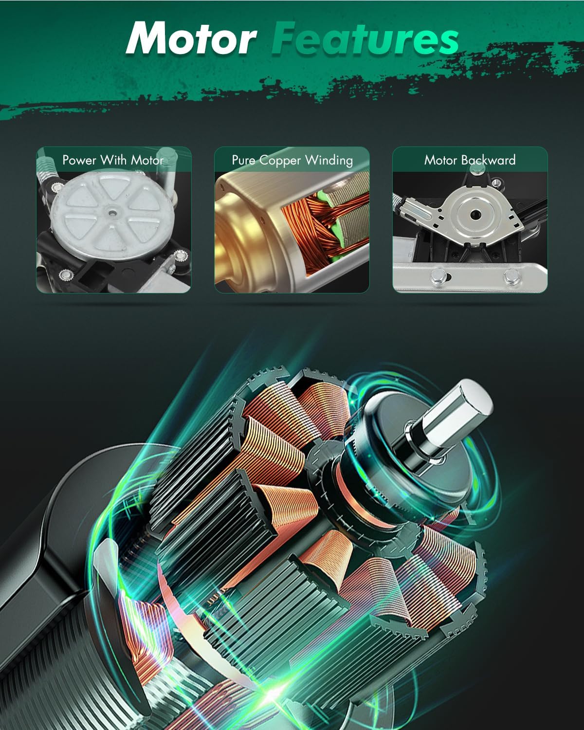 SCITOO Power Window Regulator and Motor fit for 2006 2007 2008 2009 2010 2011 for Chevrolet for HHR Front Right Side 741-439