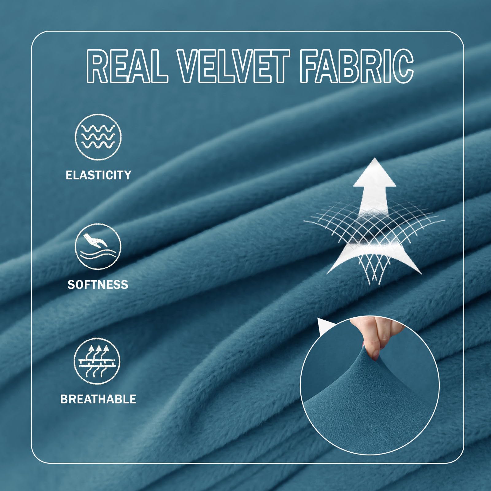 Fundas de terciopelo para silla de baño, 2 piezas, funda elástica suave para silla de club con fundas extraíbles para sillón y parte inferior elástica, protector de muebles para el hogar, bar, color
