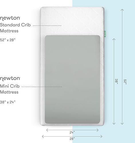 Miniatura 2 de Newton Baby Sábanas bajeras para cuna mini (paquete de 2)  Sábanas de muselina de algodón orgánico, 100% transpirable y suave, sábanas de colchón de