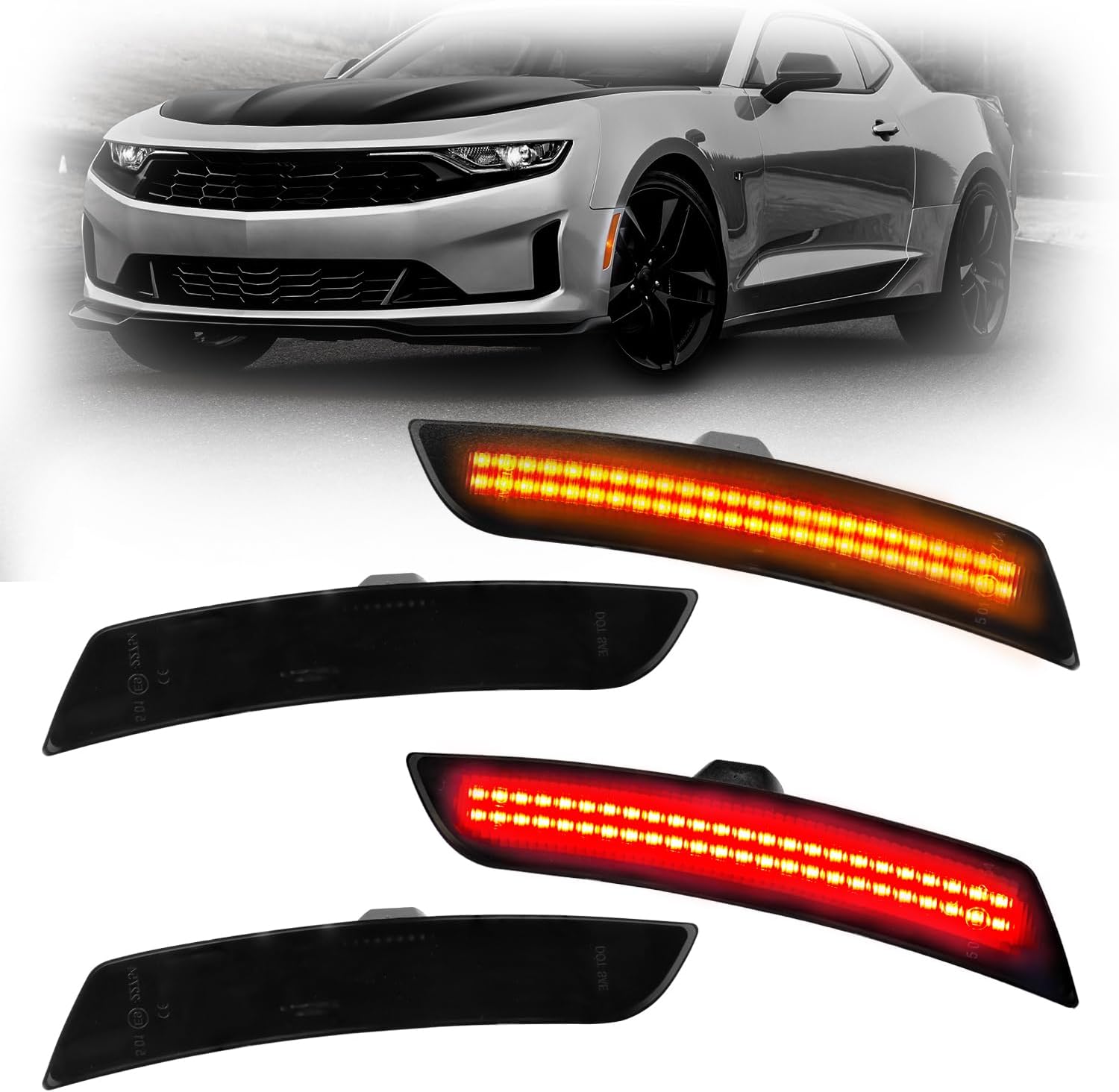 Cadillac ATS Side Marker Smoked LED Side Marker Lights For 2015 - Foto 6