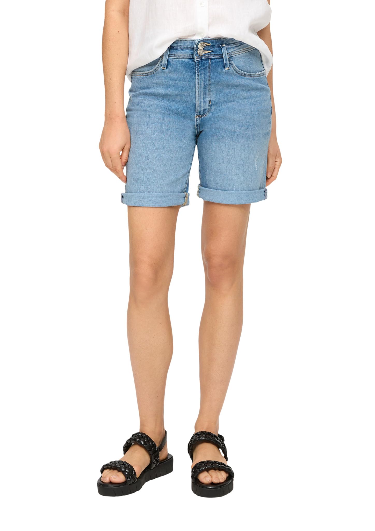 s.Oliver Bermuda Jeans Betsy/Regular Fit/Mid Rise/Straight Leg