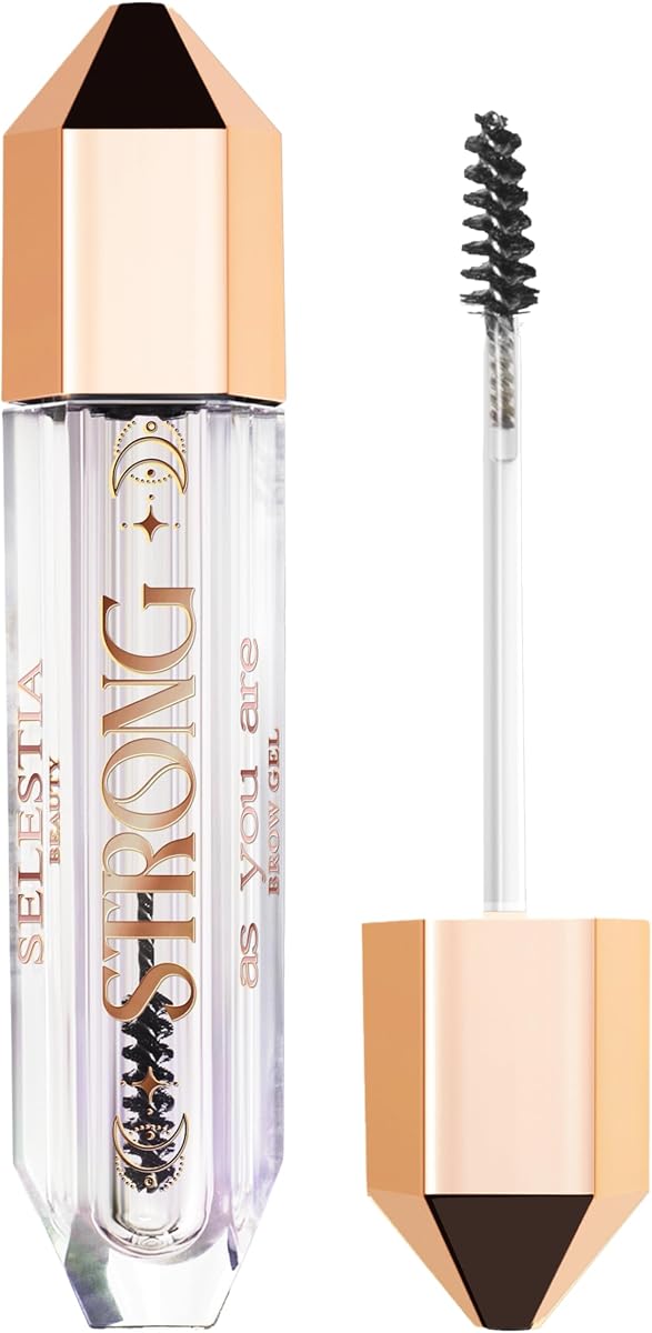 SELESTIA BEAUTY Clear Eyebrow Gel – Long-Lasting Formula for Strong Hold & Natural Finish, Clump & Flake Free – Taming & Defining Brow Lamination Gel, 0.095 fl.oz. – Strong As You Are