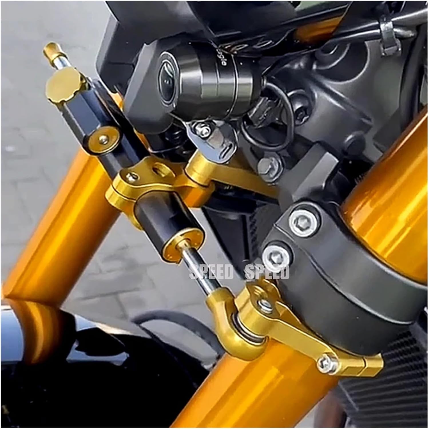 Motorcycles Steering Stabilize Damper Bracket Mount Kit Fit for Yamaha MT09 Mt09 SP 2021-2025,F