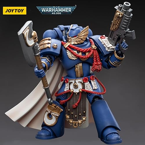 Miniatura 5 de JOYTOY Warhammer 40,000 118 Figura de acción Ultramarines Honour Guard 2 Colección Figuras modelo (4.88 pulgadas)