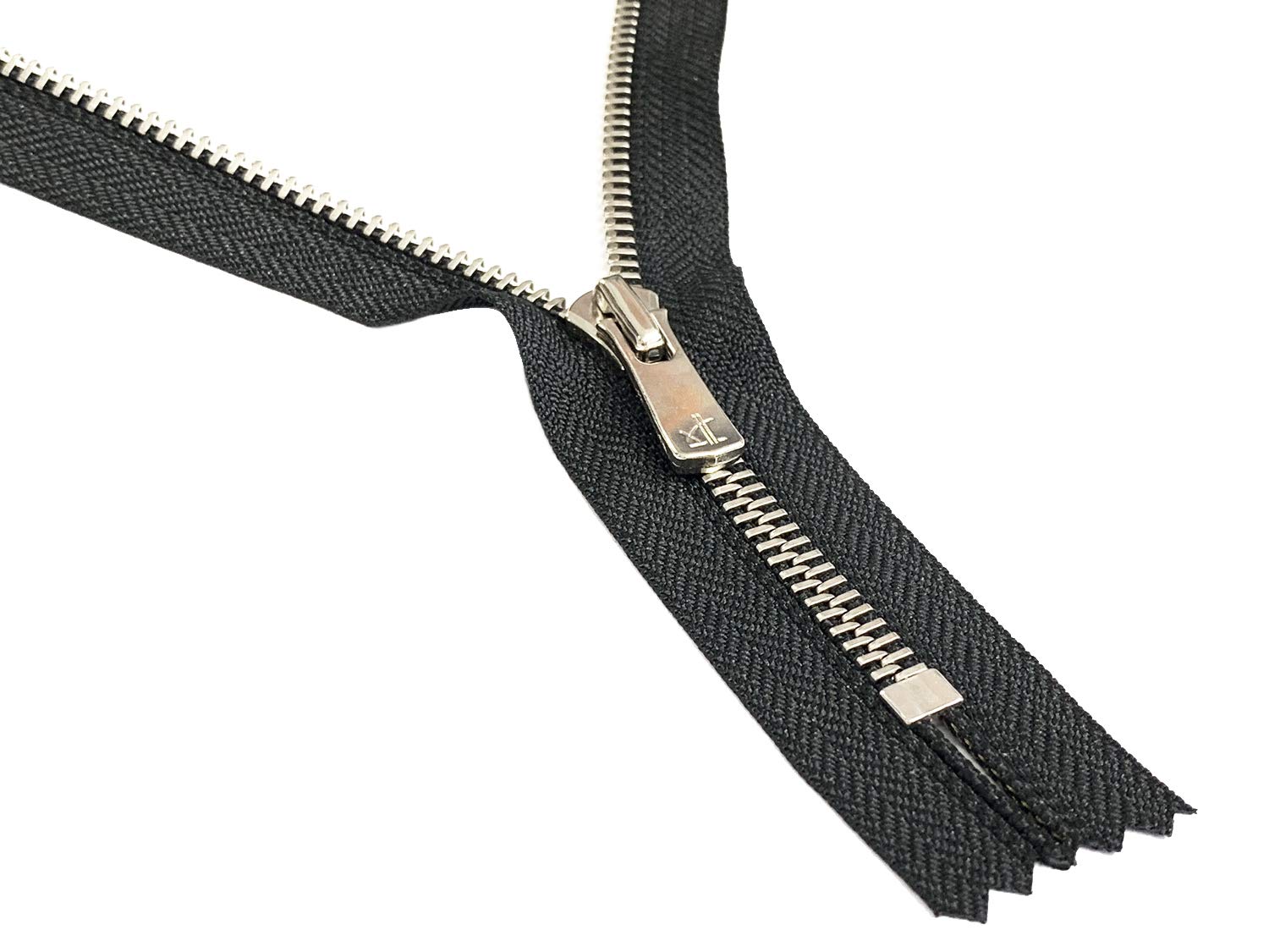 36" Inches Excella Nickel #5 Closed Bottom High End Zipper