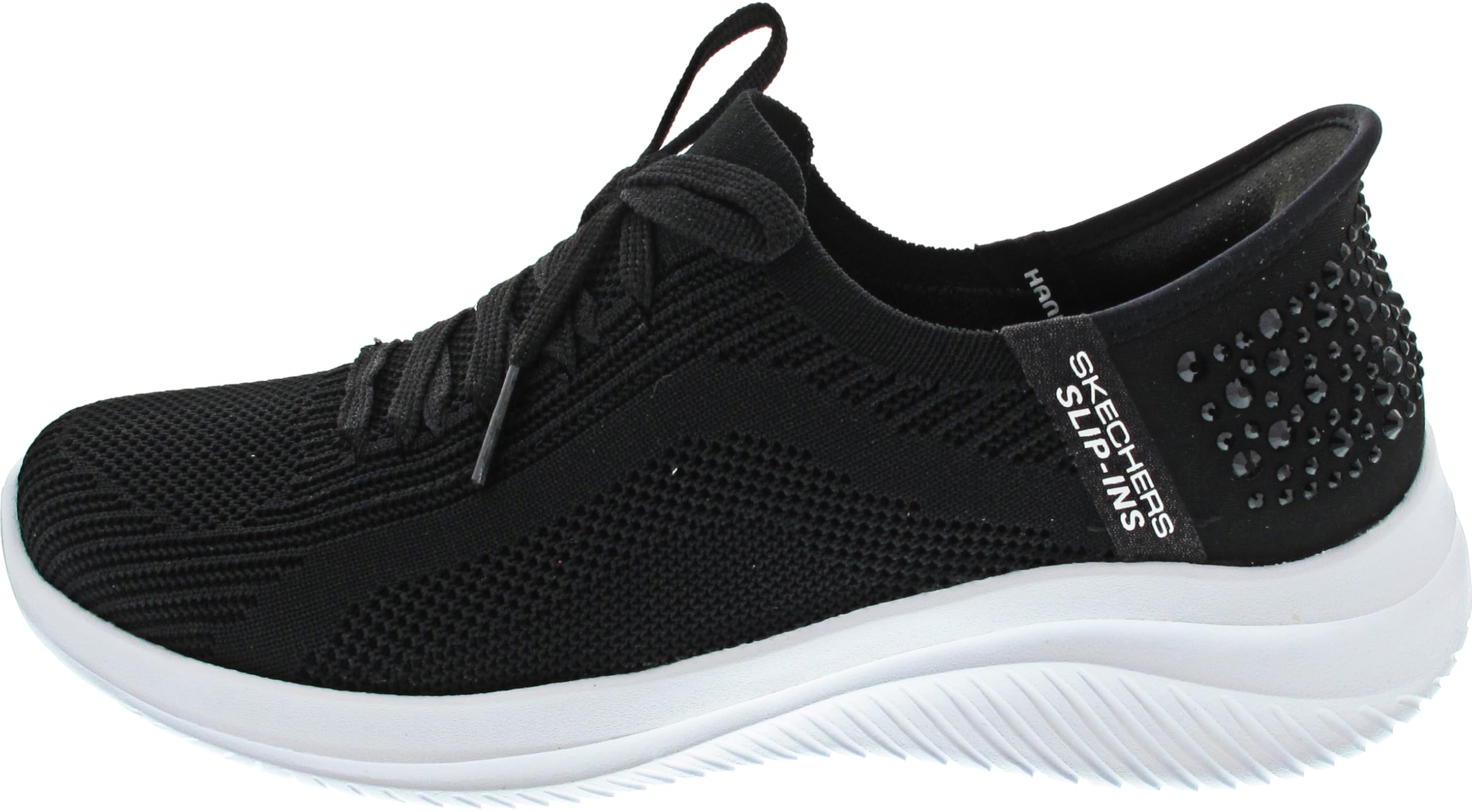 scarpe da donna flessibili con chiusura automatica glossy finitura