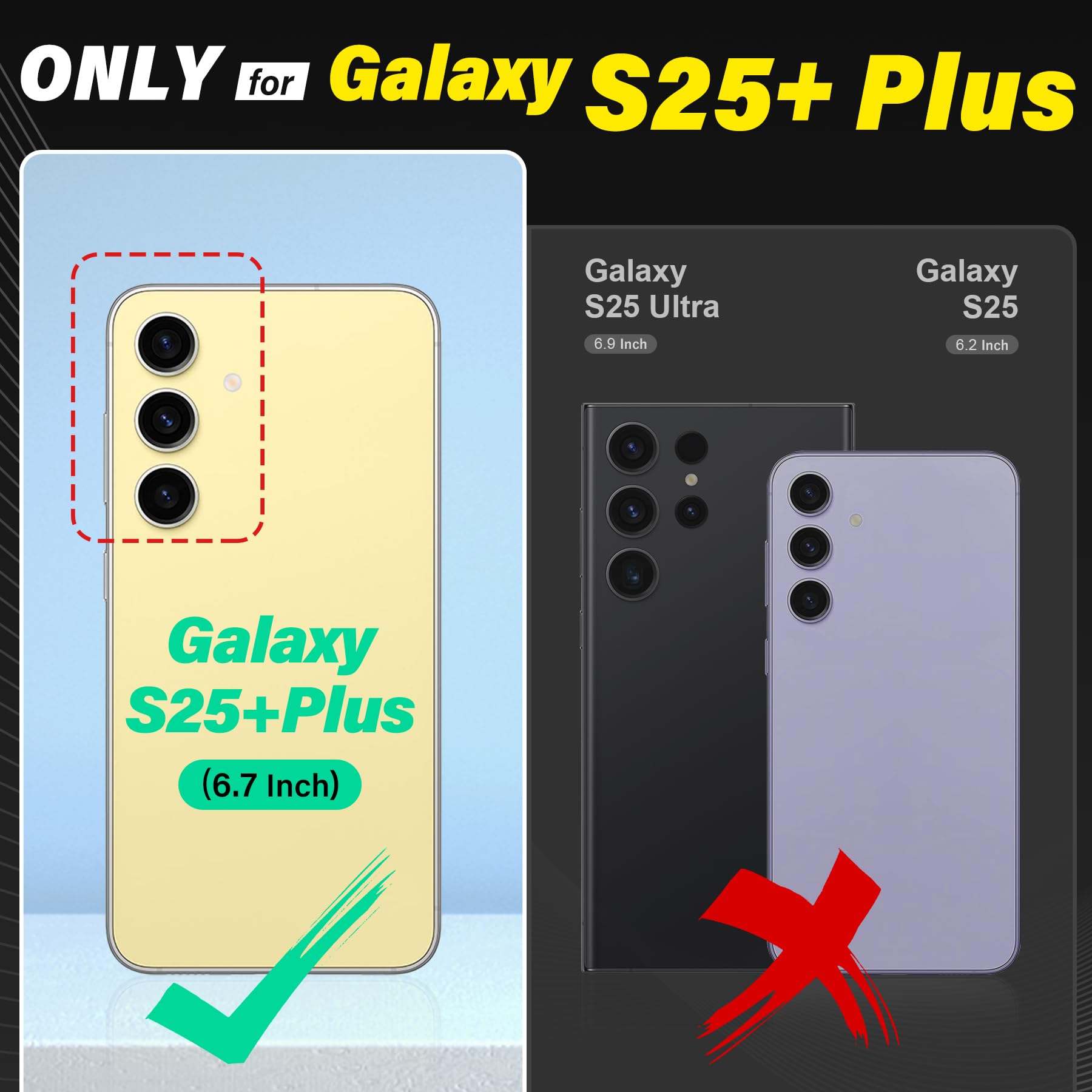 TUCCH Wallet Case for Galaxy S25 Plus, Removable RFID Blocking [4 Card Slots] Wrist Strap [Wireless Charging] Kickstand PU Leather Magnetic Detachable Protective Cover for Galaxy S25 Plus 6.7