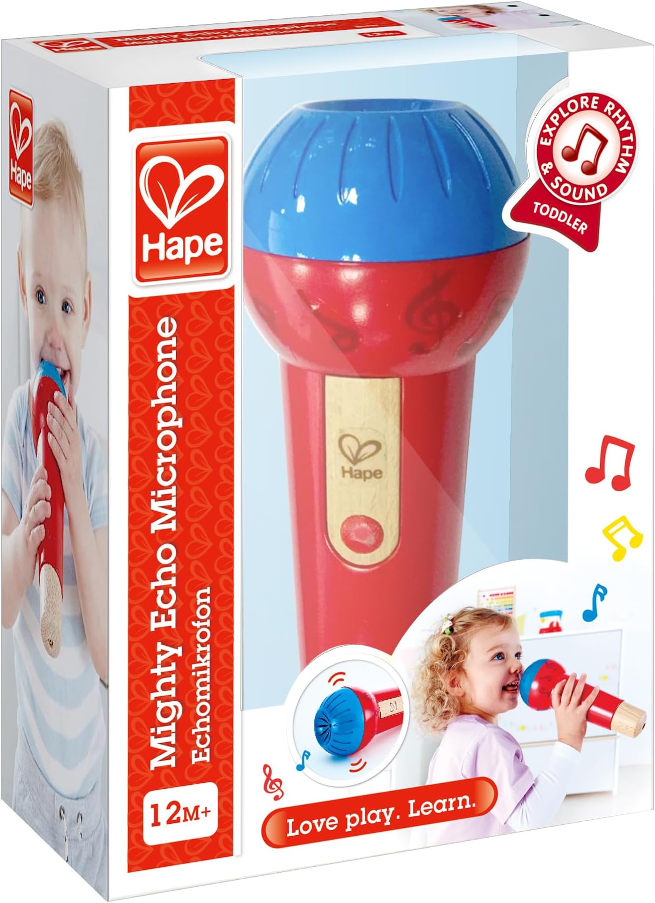 Mighty Echo Microphone | Battery-Free Voice Amplifying Microphone Toy for Kids 1 and Up (Package may vary)
