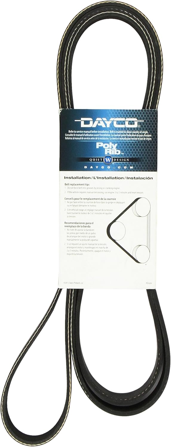 Dayco 5070931 Serpentine Belt , Black