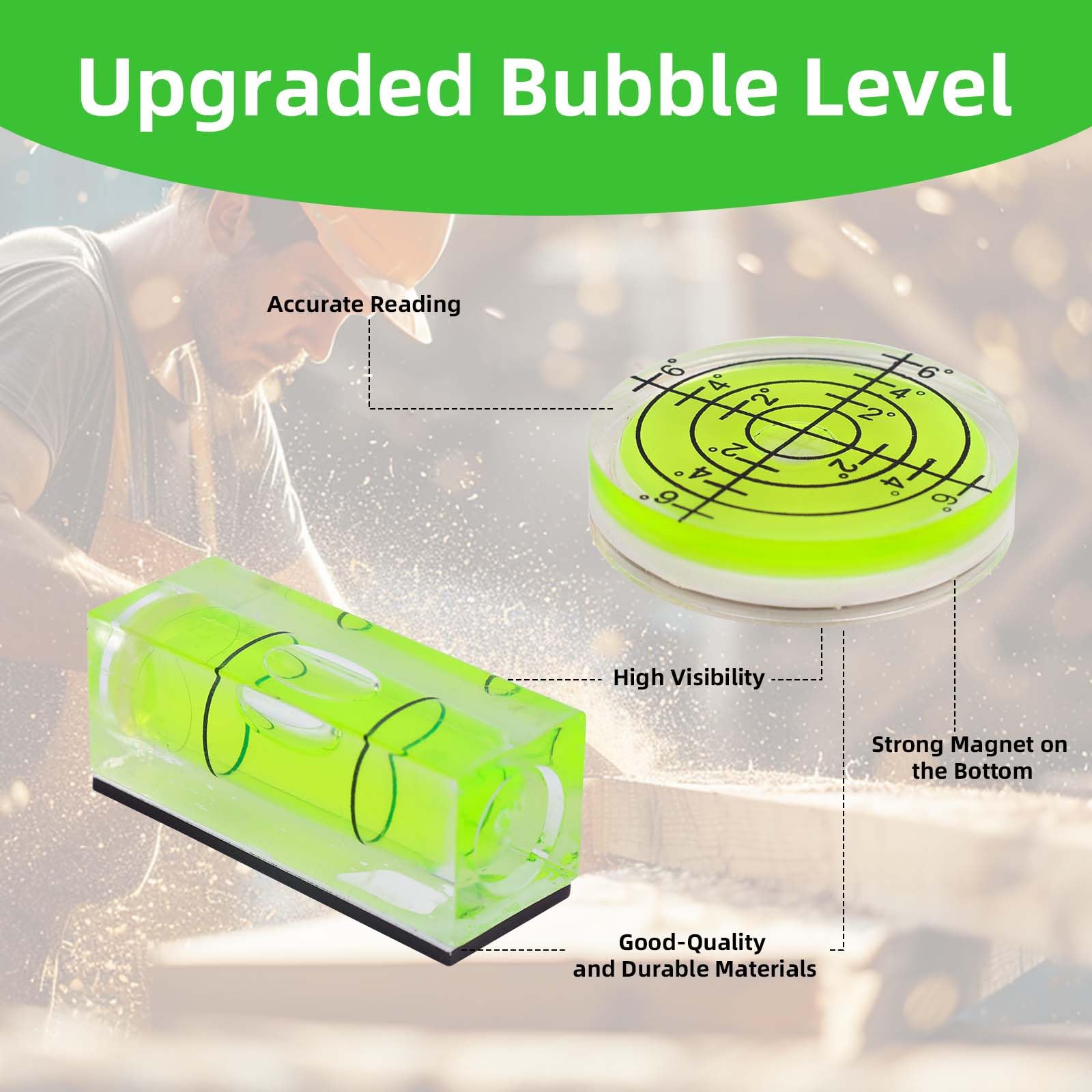 9pcs Mini Bubble Levels - Image 3