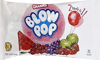 Charms Blow Pop, Bubble Gum Filled Pops, 10.4 oz