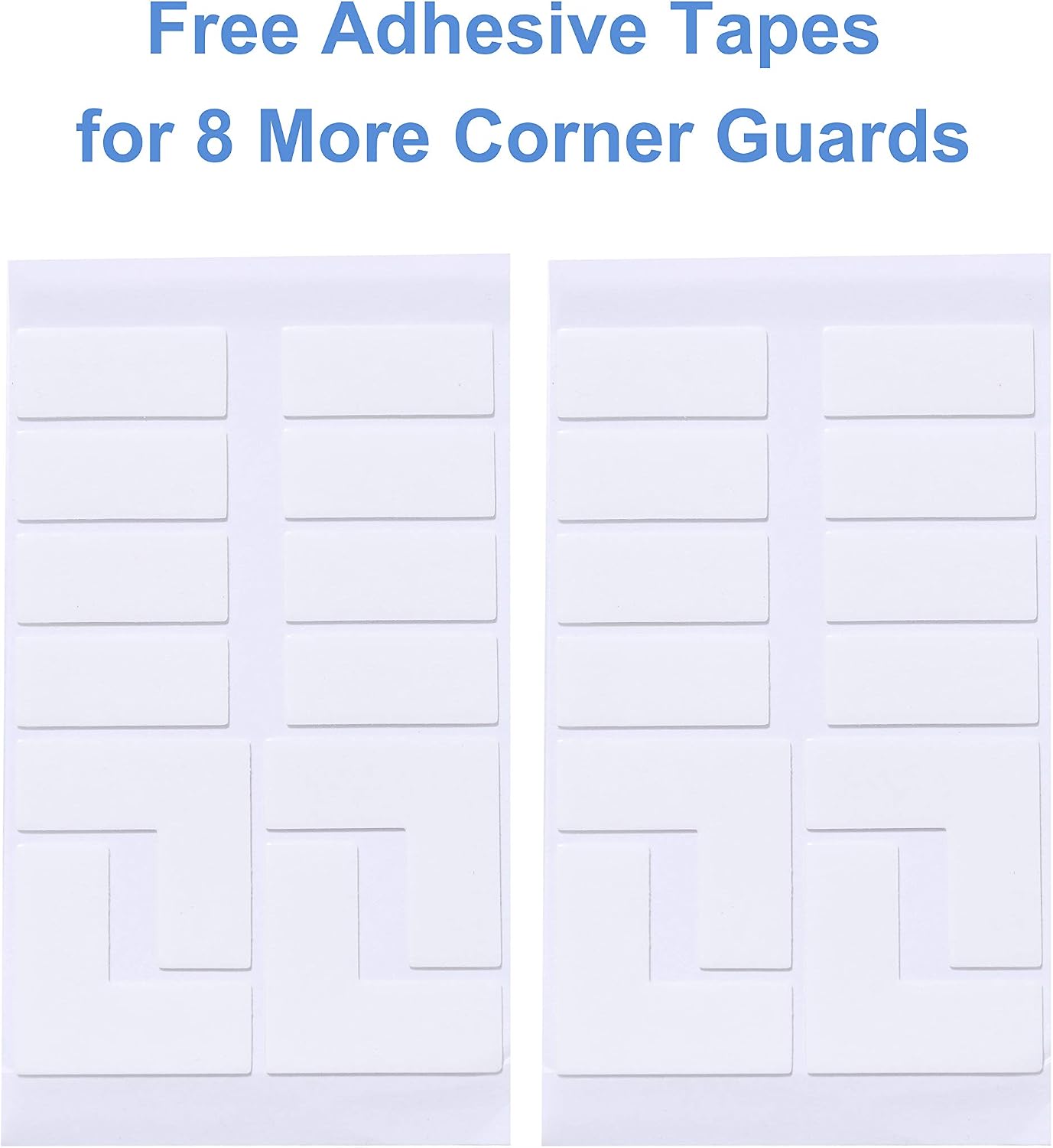 Wemk Corner Protector, 12 Pack Clear Corner Guards, Large Size, Strong Adhesion, Soft, Baby Safety Proofing, with Spare Adhesive Tapes for 8 Corner Guards