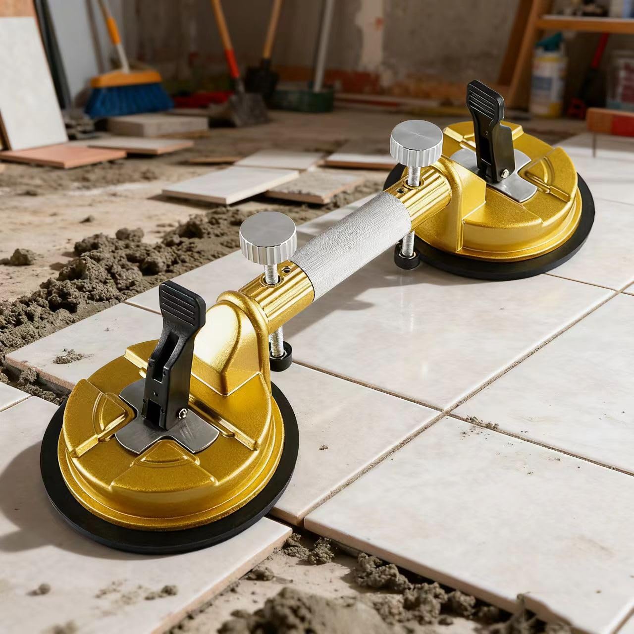 Nivelador profesional de azulejos con ventosa para montaje de mármol y vidrio sin costuras