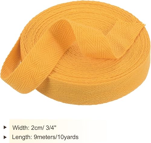 Vista 330 de PATIKIL Cinta de sarga de algodón de 3/4 pulgadas, 10 yardas, cinta de encuadernación al bies, cinta de espiga para costura, envoltura de regalos