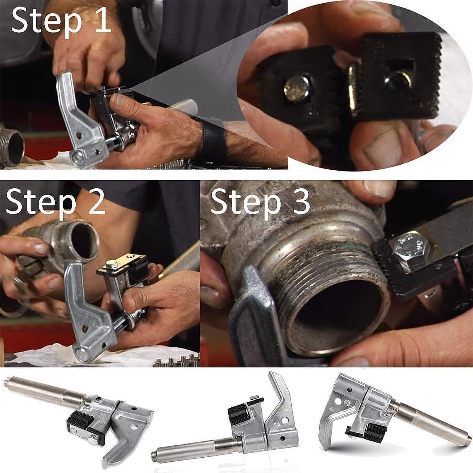 Herramienta universal de reparación de roscas de acero para | automóviles y mejoras del hogar. Herramienta para reparar roscas de ejes y husillos en